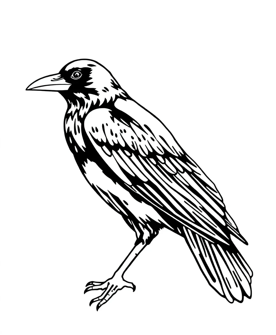 Mysterious Raven