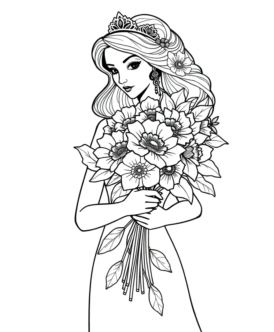 Princess with a Bouquet