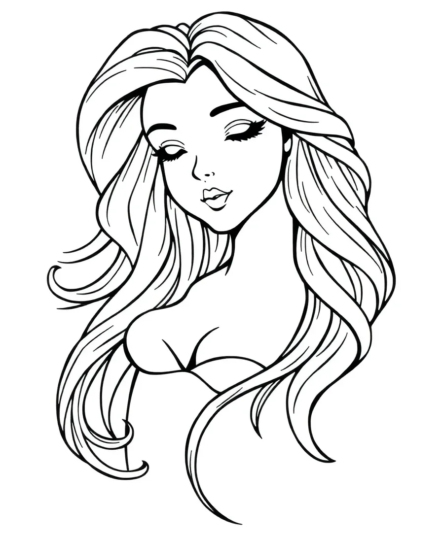 Elegant Mermaid Portrait