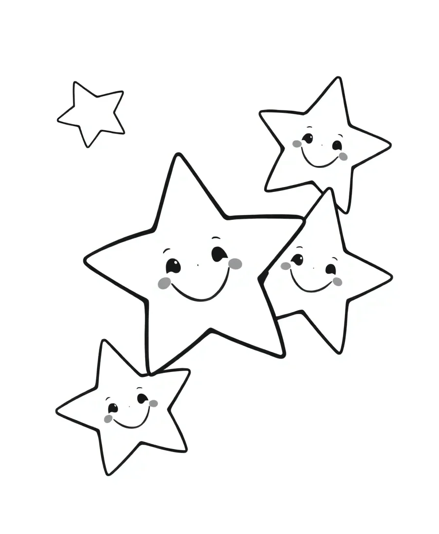 Joyful Kawaii Stars
