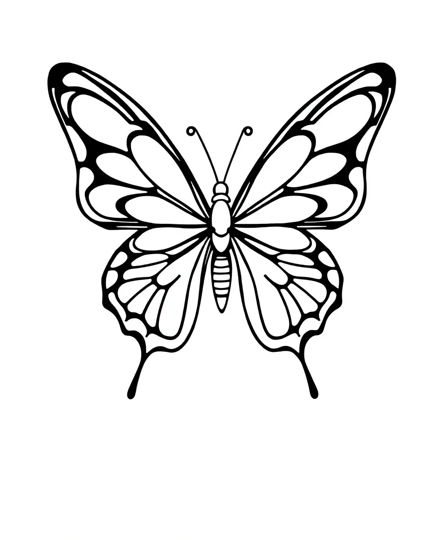Abstract Butterfly Art
