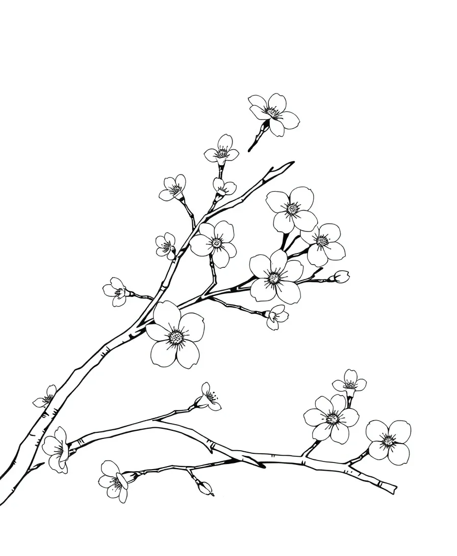 Serene Japanese Cherry Blossoms