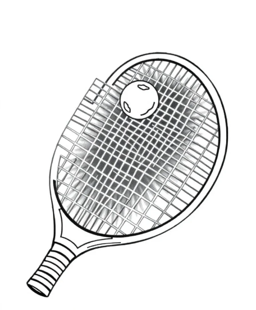 Chic Tennis Racket Motifs