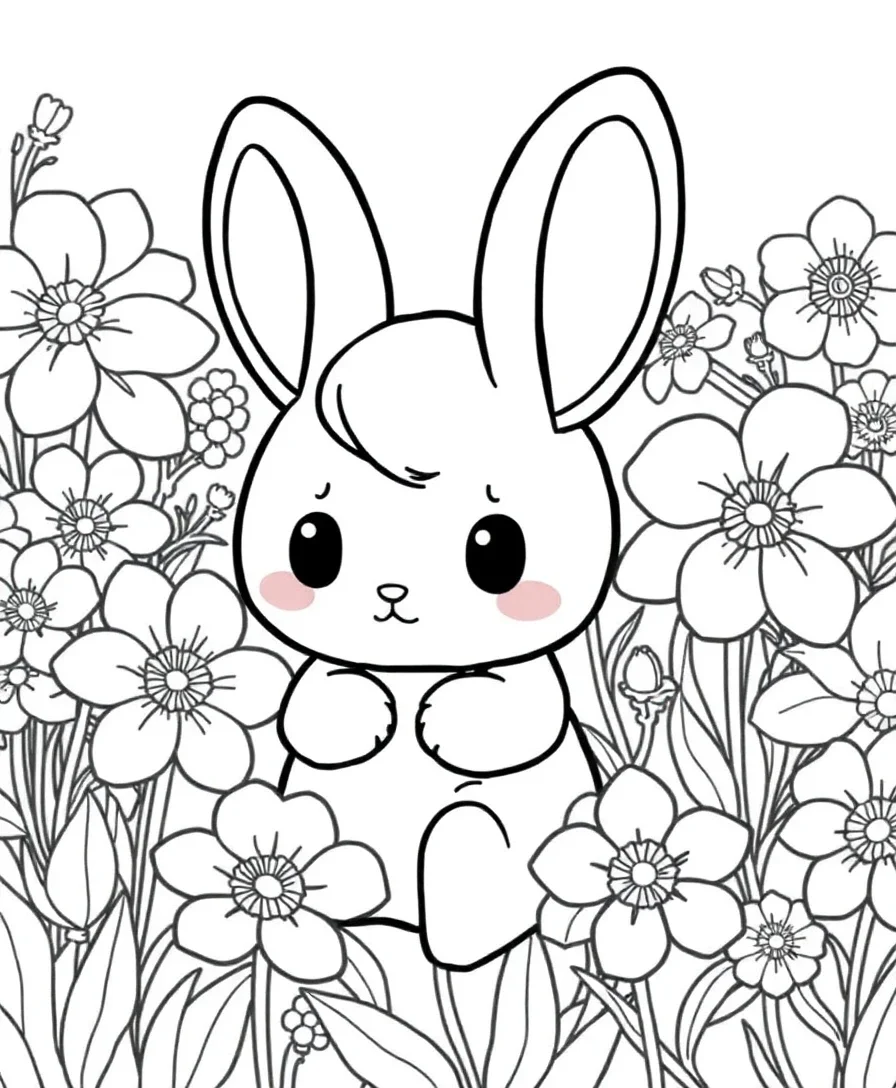 Cinnamoroll in a Garden