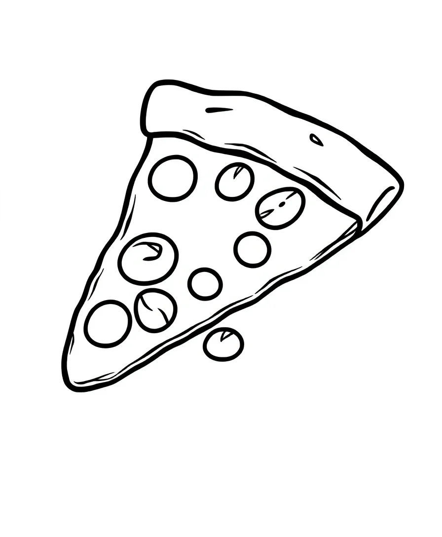 Playful Pizza Slice