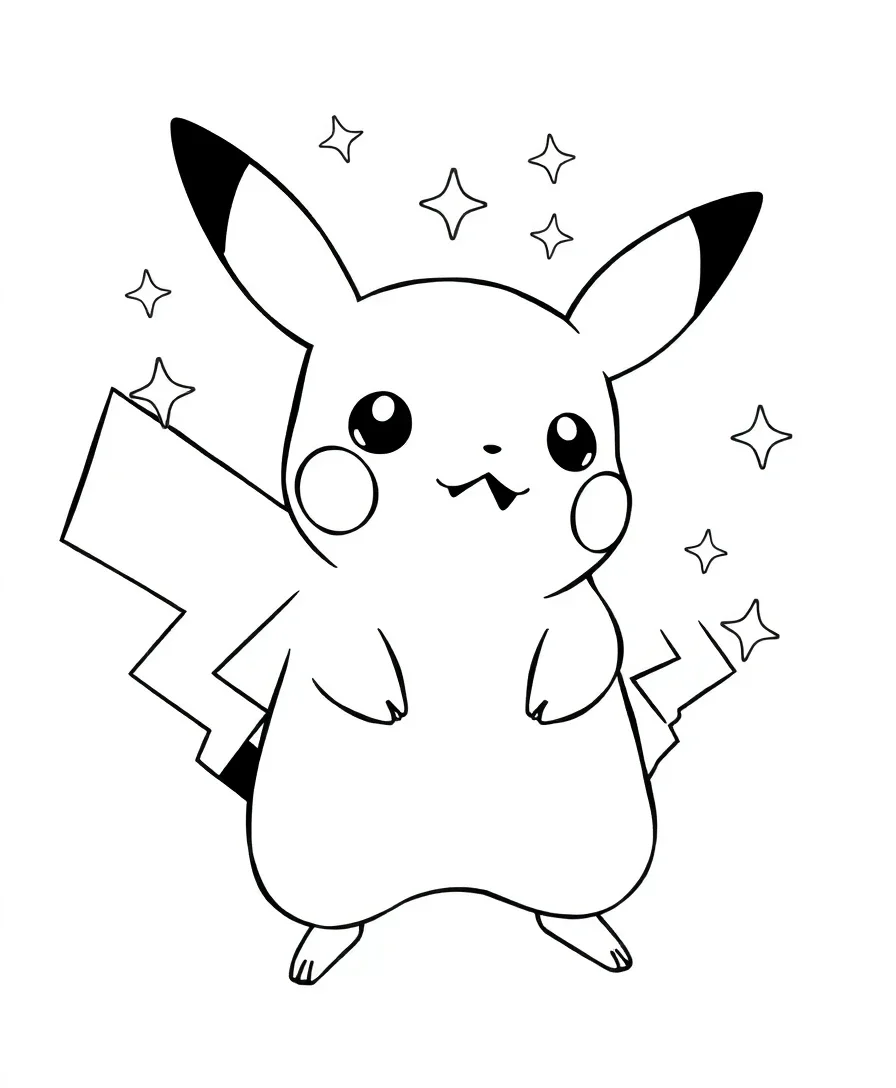 Pikachu with Stars