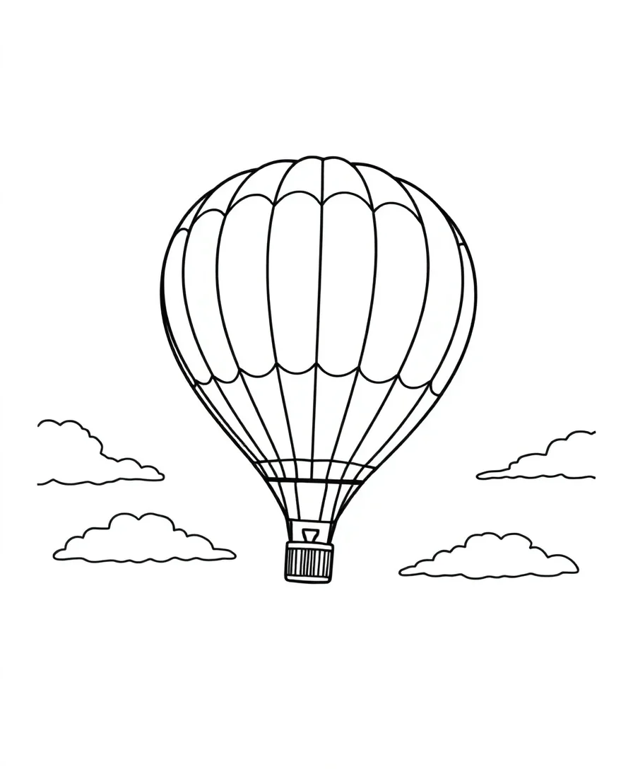 Soaring Hot Air Balloon