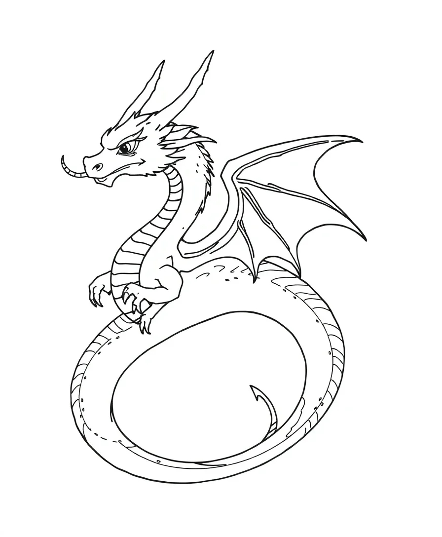 Serene Haku Dragon