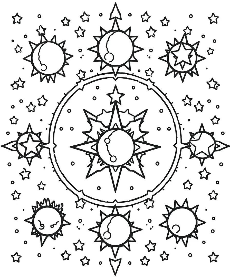 Mystical Celestial Patterns