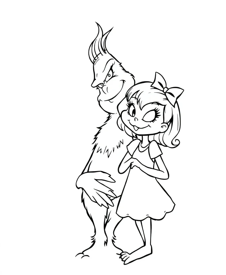 Grinch with Cindy Lou Who