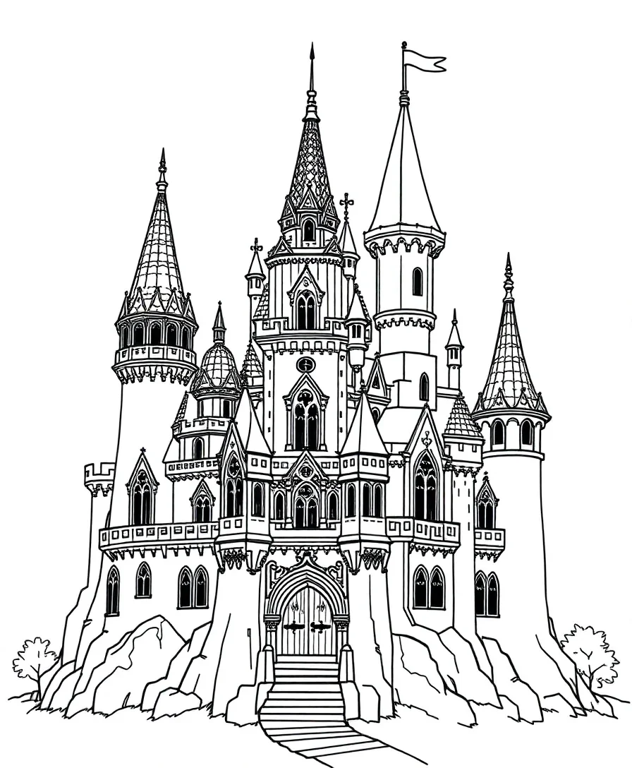 Whimsical Fairy Tale Castle