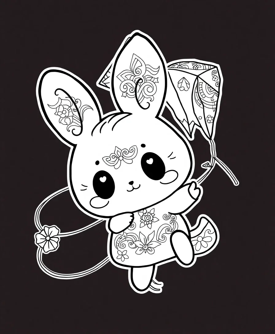 Cinnamoroll with a Kite