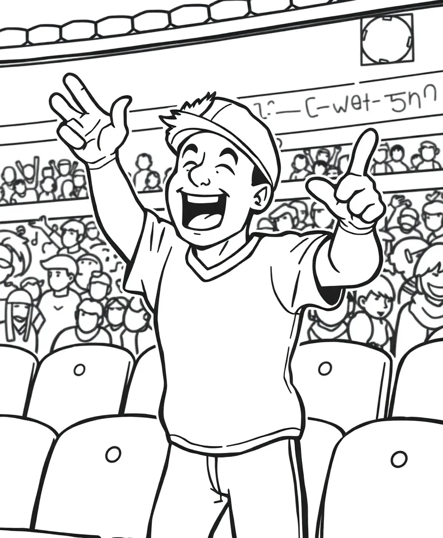 Football Fan in the Stands